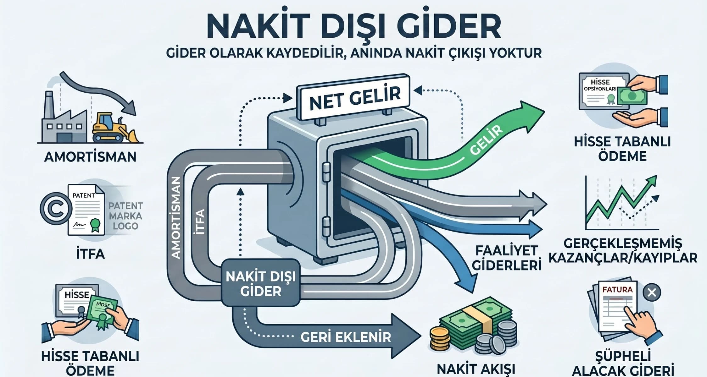 Nakit Dışı Giderler Nedir? Örnekler ve Finansal Etkileri-2